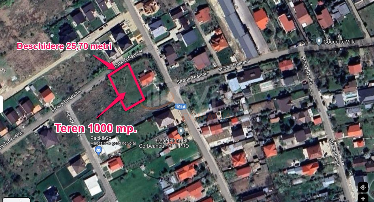Teren 1000 mp Ilfov/Corbeanca