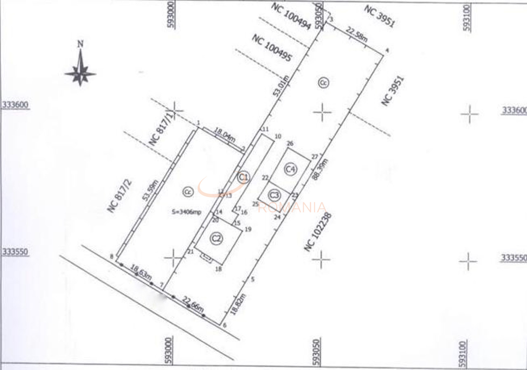 Teren 1000 mp Ilfov/Voluntari