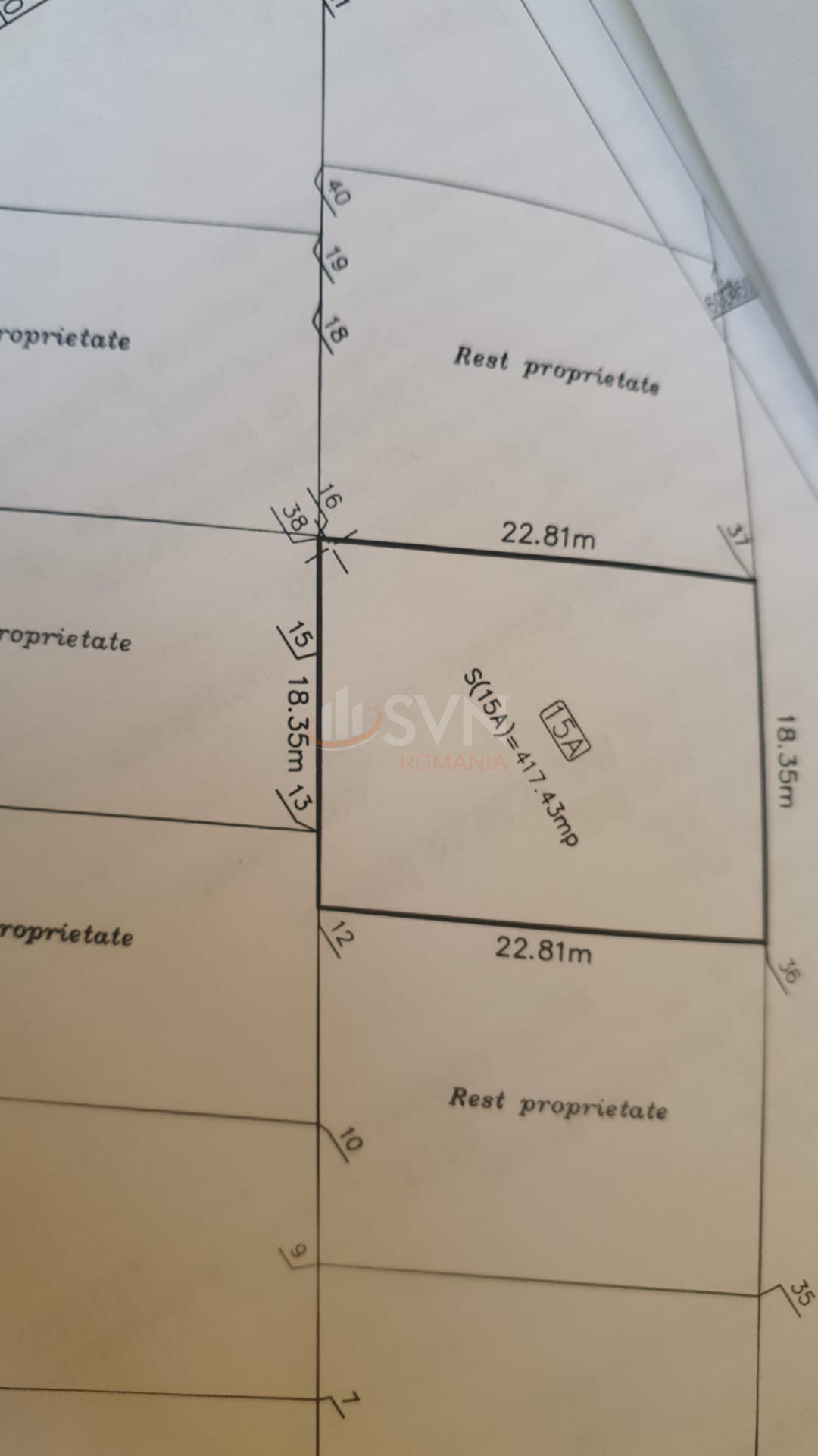 Teren 1000 mp Ilfov/Cernica