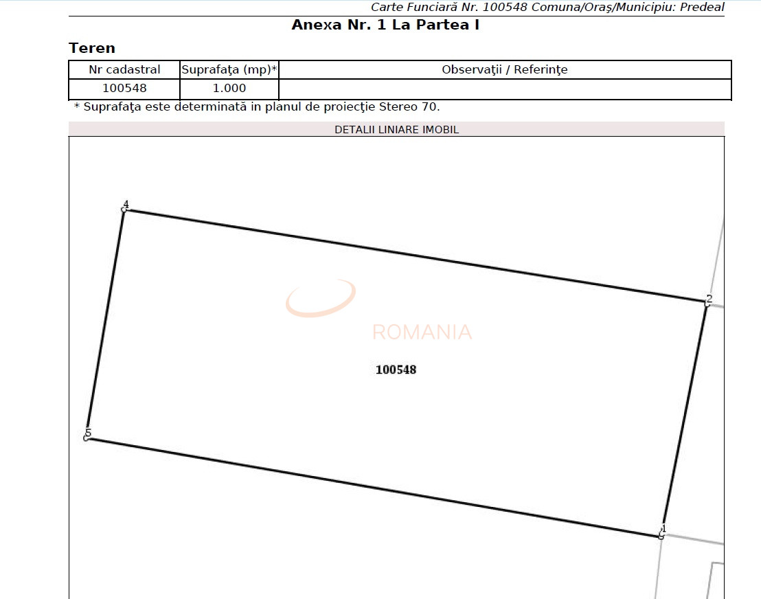 Teren 1000 mp Brasov/Centru