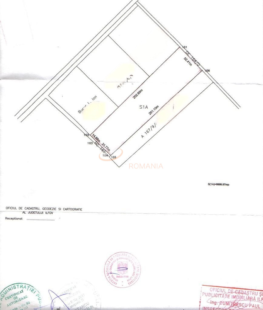 Teren 10000 mp Ilfov/Dascalu