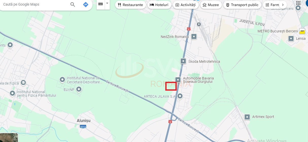 Teren 100000 mp Ilfov/Jilava