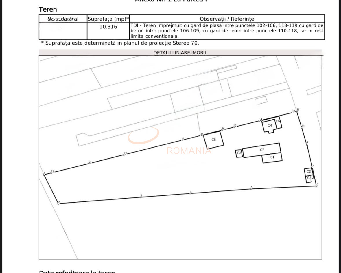 Teren 10316 mp Ilfov/Tunari