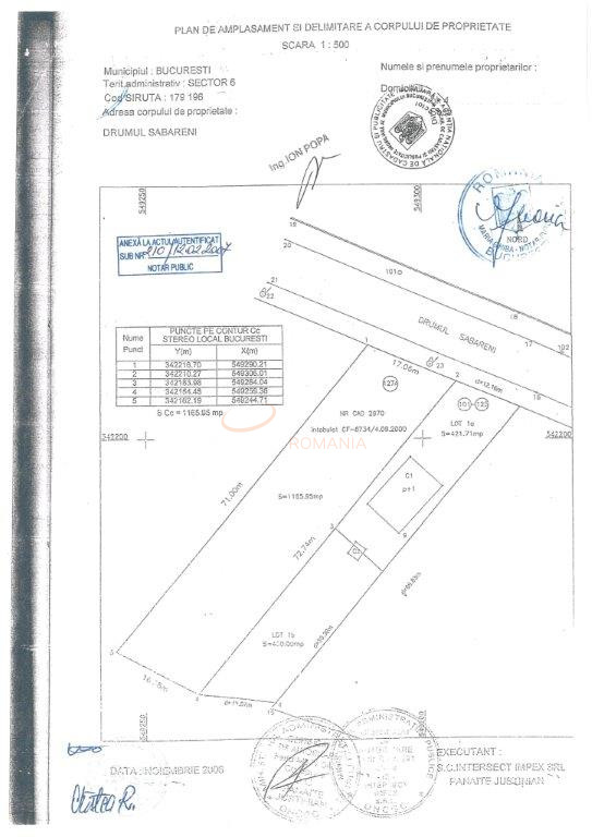 Teren 1166 mp Bucuresti/Giulesti
