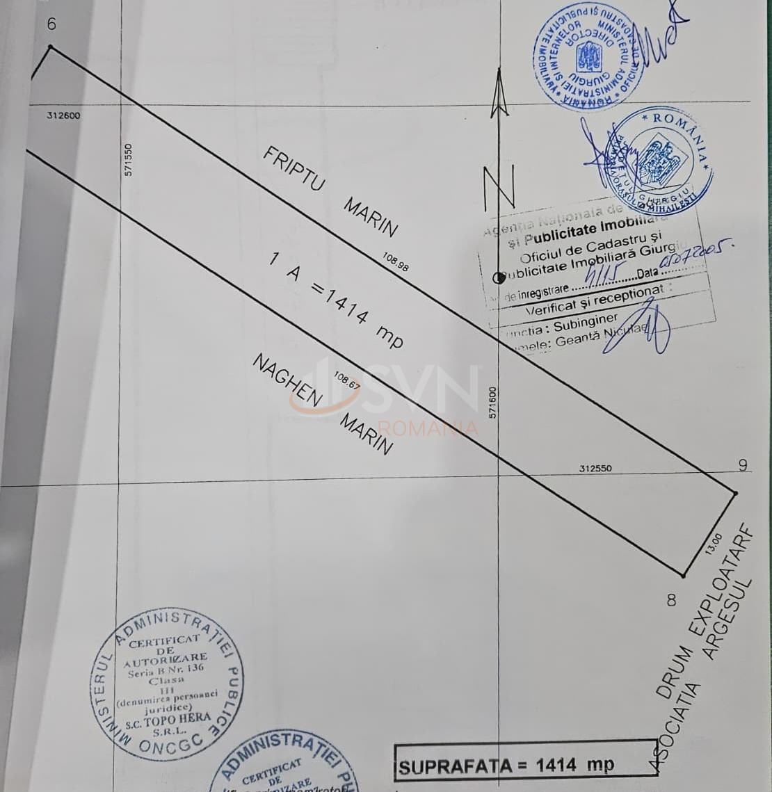 Teren 1414 mp Giurgiu/Centru