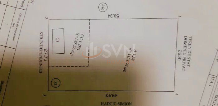 Teren 1417 mp Tulcea/Faleza