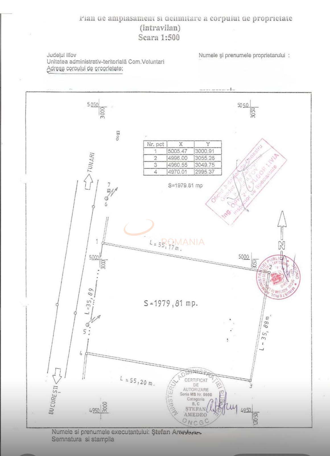 Teren 1979.81 mp Bucuresti/Pipera