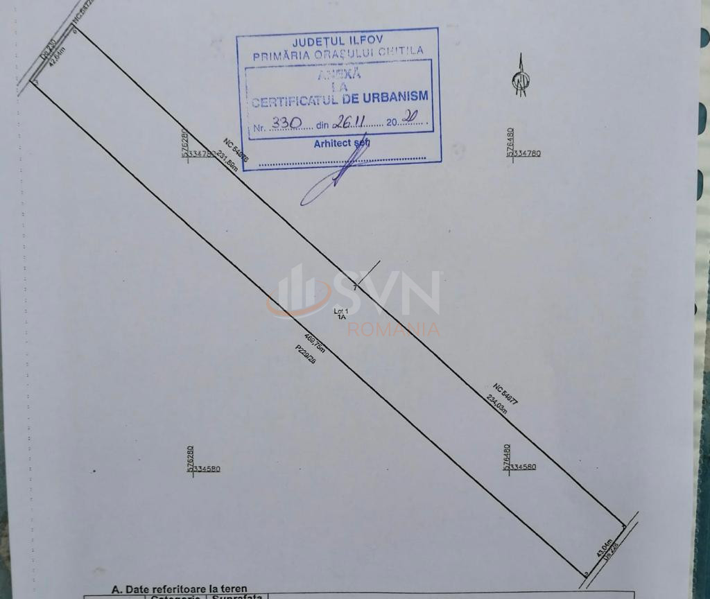 Teren 19914 mp Ilfov/Chitila
