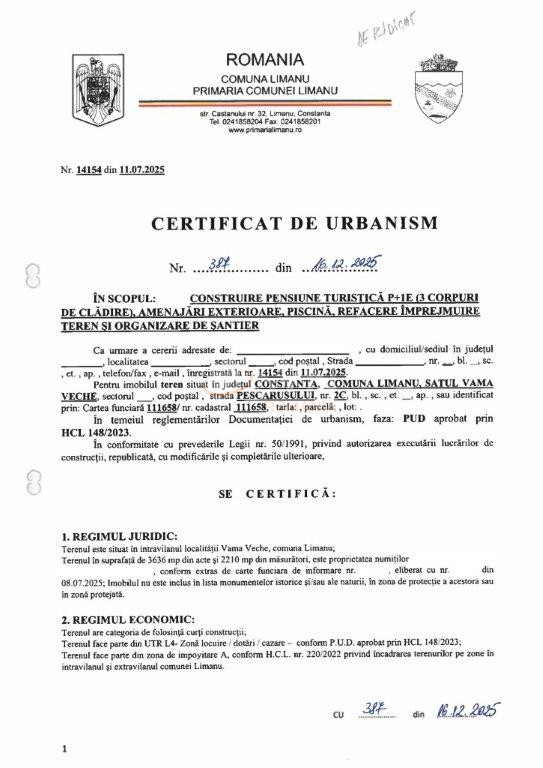 Teren 2210 mp Constanta/Centru