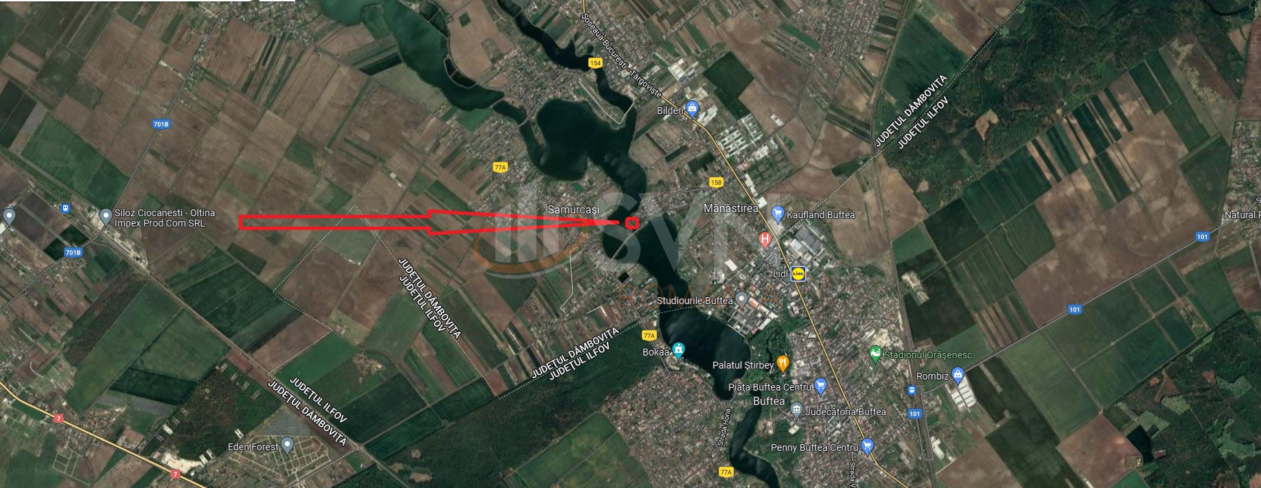 Teren 2415 mp Ilfov/Buftea