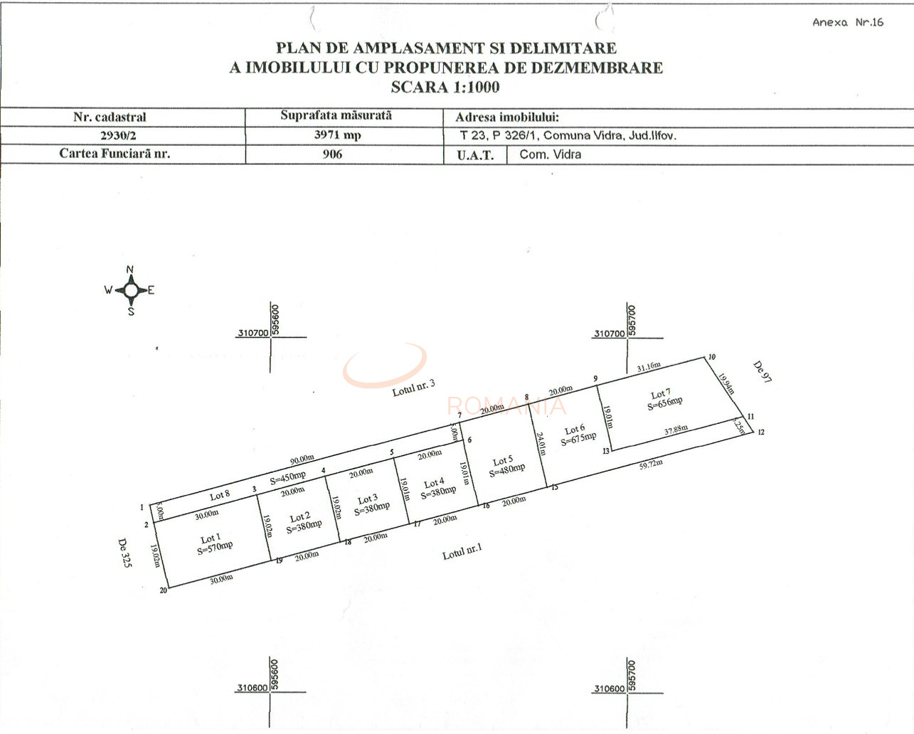 Teren 3971 mp Ilfov/Vidra