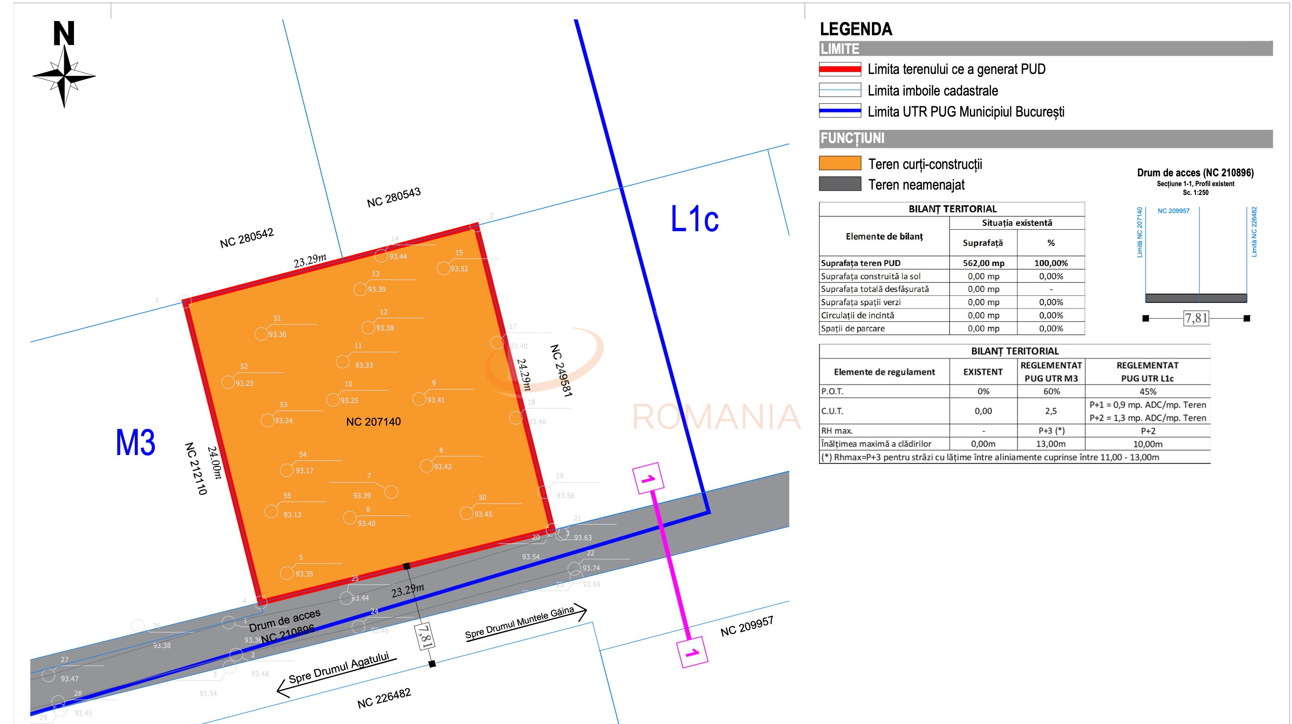 Teren 562 mp Bucuresti/Baneasa