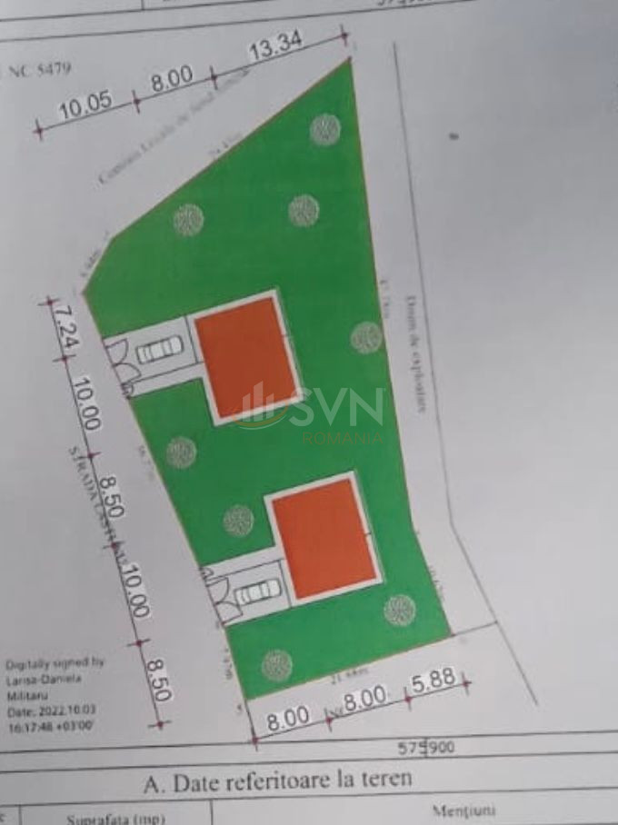 Teren 800 mp Ilfov/Buftea