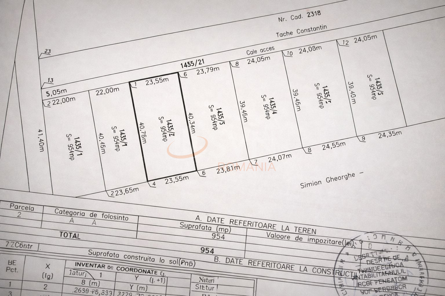 Teren 954 mp Ilfov/Cernica